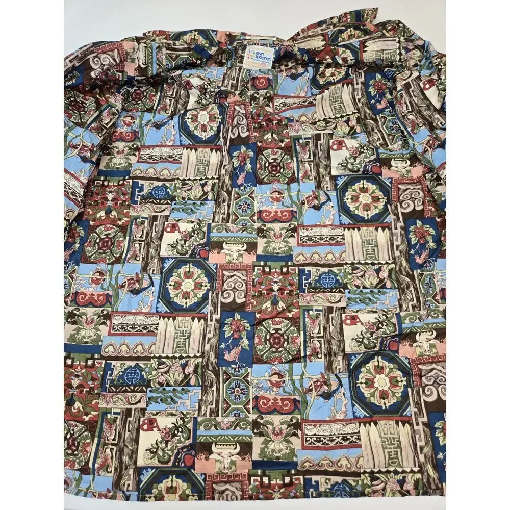 Reyn‎ Spooner Hawaiian Shirt Mens XXL 125th Anniversary A&B Vintage Rare - Picture 10 of 12